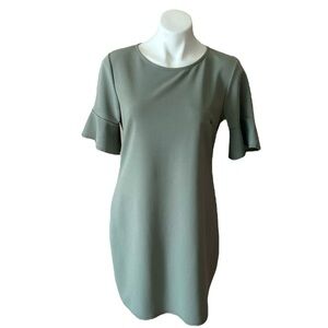 Jella C. Women’s Gray Shift Short Bell Sleeve Above Knee Dress Size Medium